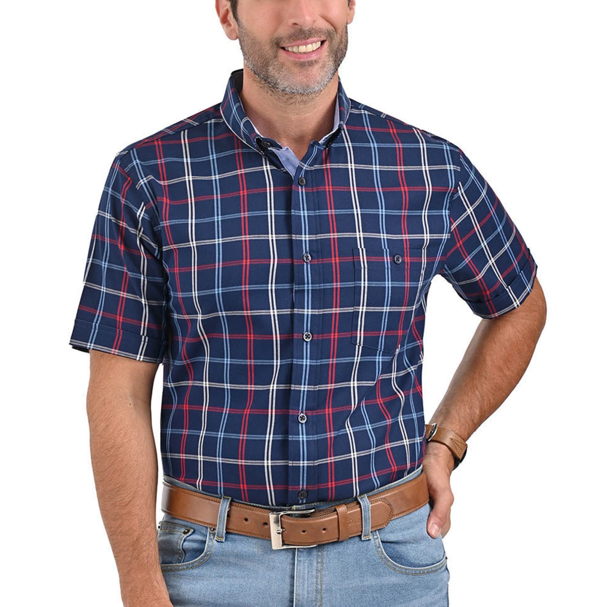 Camisa Yale Manga Corta Regular Fit 3880