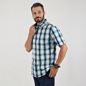 Camisa casual Yale Regular Fit Manga corta 7760 Verde