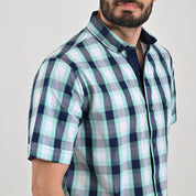 Camisa casual Yale Regular Fit Manga corta 7760 Verde