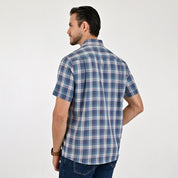 Camisa Yale Para Caballero Manga Larga Regular Fit 8210 Azul Petróleo