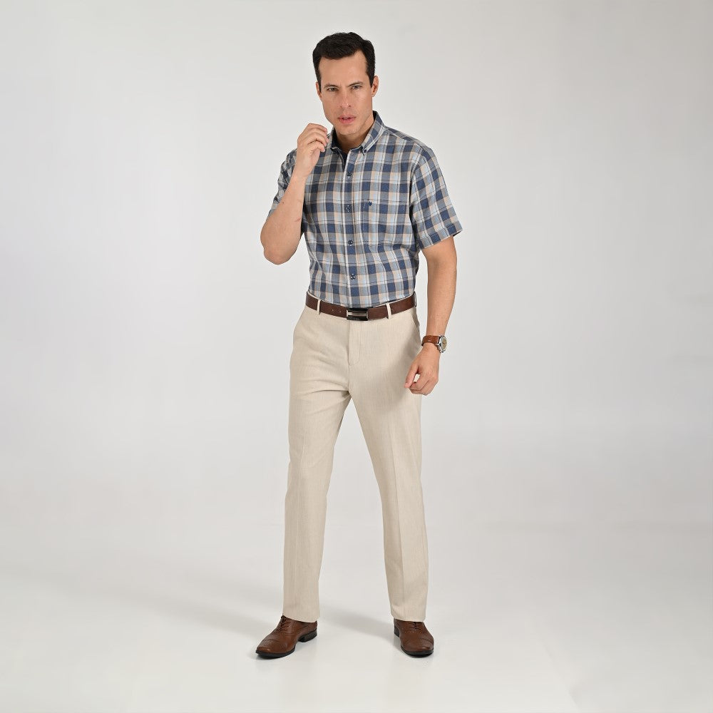 Camisa Yale Para Caballero Manga Larga Regular Fit 8210 Arena