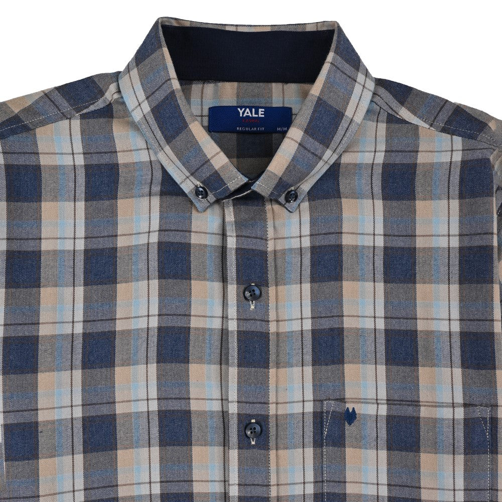 Camisa Yale Para Caballero Manga Larga Regular Fit 8210 Arena