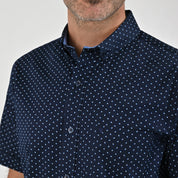 Camisa Yale Para Caballero Manga Larga Regular Fit 8084 Azul Marino