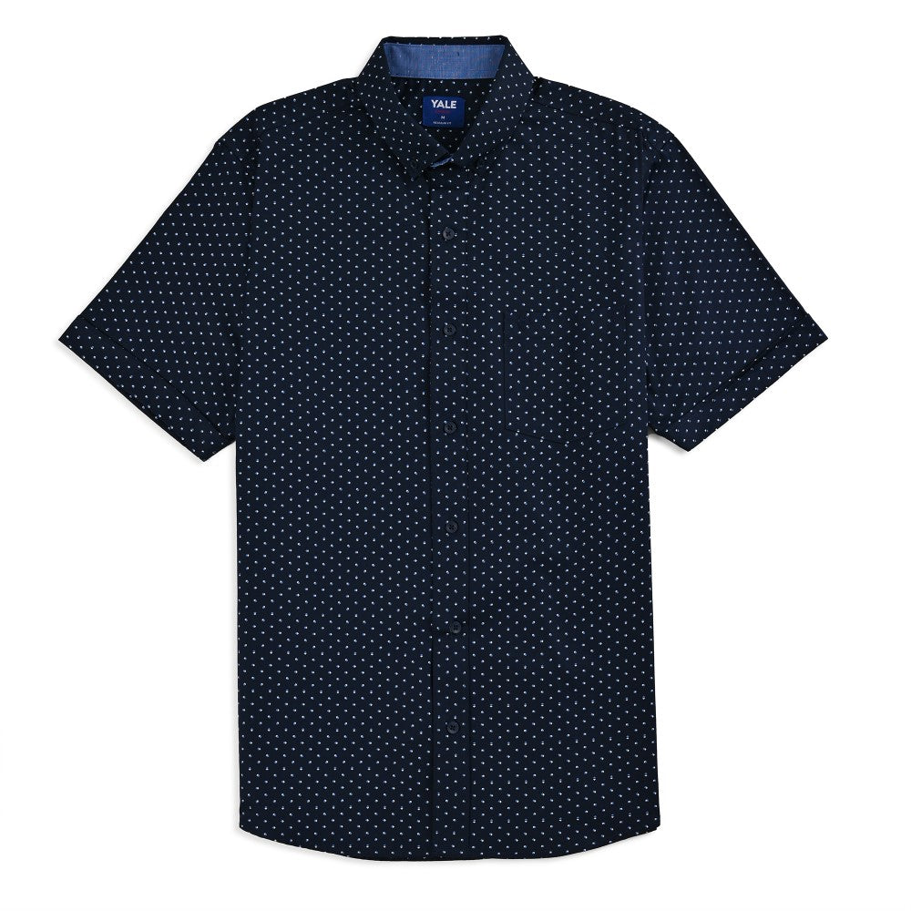 Camisa Yale Para Caballero Manga Larga Regular Fit 8084 Azul Marino