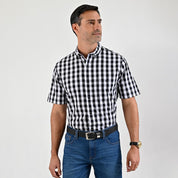 Camisa casual Yale Regular Fit Manga corta 7762 Negro