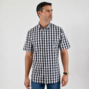 Camisa casual Yale Regular Fit Manga corta 7762 Negro