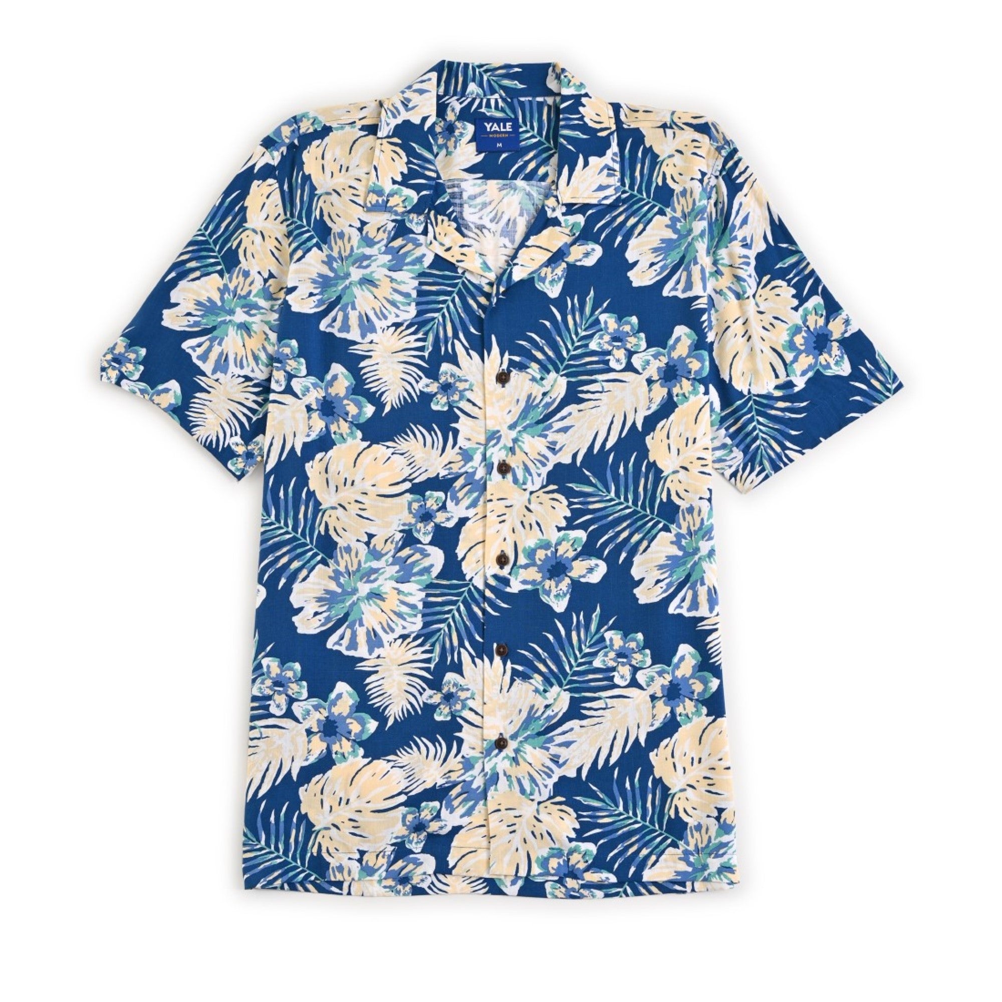 Camisa Yale Manga Corta Regular Fit Cuello Cubano 3840