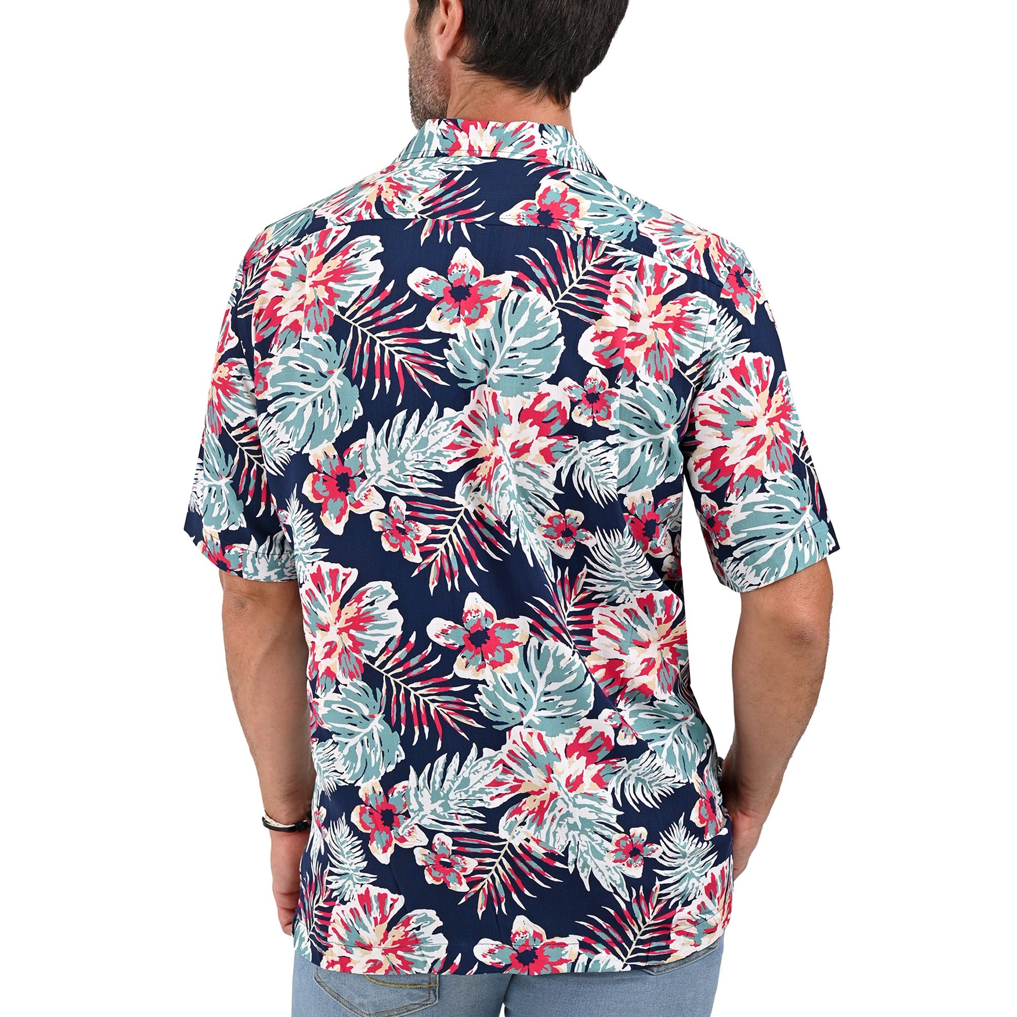 Camisa Yale Manga Corta Regular Fit Cuello Cubano 3840