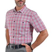 Camisa Yale Manga Corta Slim Fit 2635 Rojo