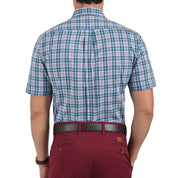 Camisa Yale Manga Corta Slim Fit 2635 Verde Esmeralda