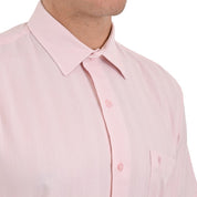Camisa Yale Manga Corta Regular Fit 3869 Rosa Pálido