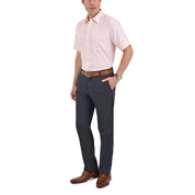 Camisa Yale Manga Corta Regular Fit 3869 Rosa Pálido