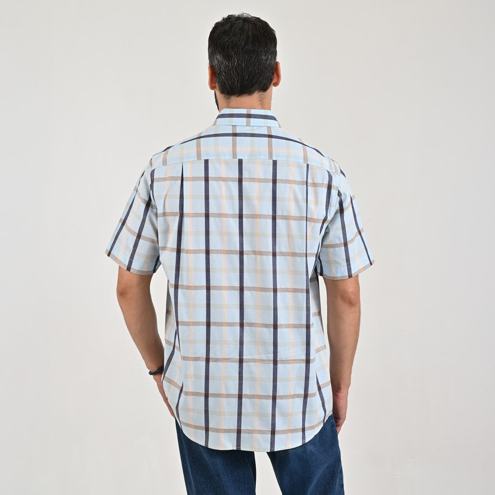 Camisa casual Yale Regular Fit Manga corta 7747 Verde