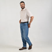 Camisa casual Yale Regular Fit Manga corta 7756 Beige