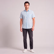 Camisa casual Yale Regular Fit Manga corta 7763 Verde