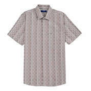 Camisa Yale Para Caballero Manga Corta Regular Fit 8204 Avellana