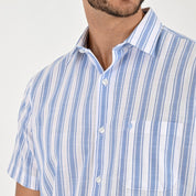 Camisa Yale Para Caballero Manga Corta Regular Fit 8206 Rosa