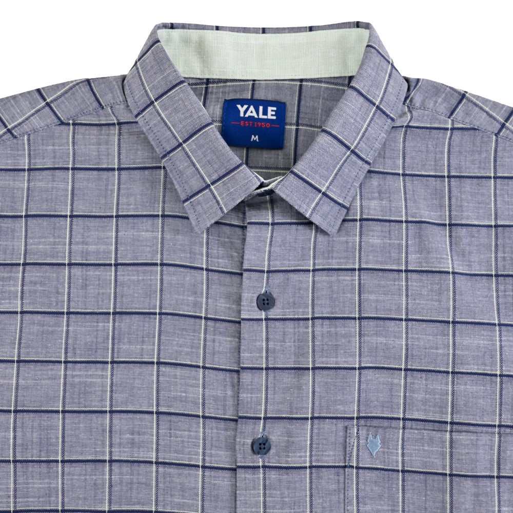 Camisa casual Yale Regular Fit Manga corta 7775 Azul marino entintado