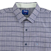 Camisa casual Yale Regular Fit Manga corta 7775 Azul marino entintado