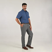 Camisa Yale Para Caballero Manga Corta Regular Fit 8201 Azul Marino