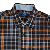 Camisa Yale Para Caballero Manga Corta Regular Fit 8201 Chocolate