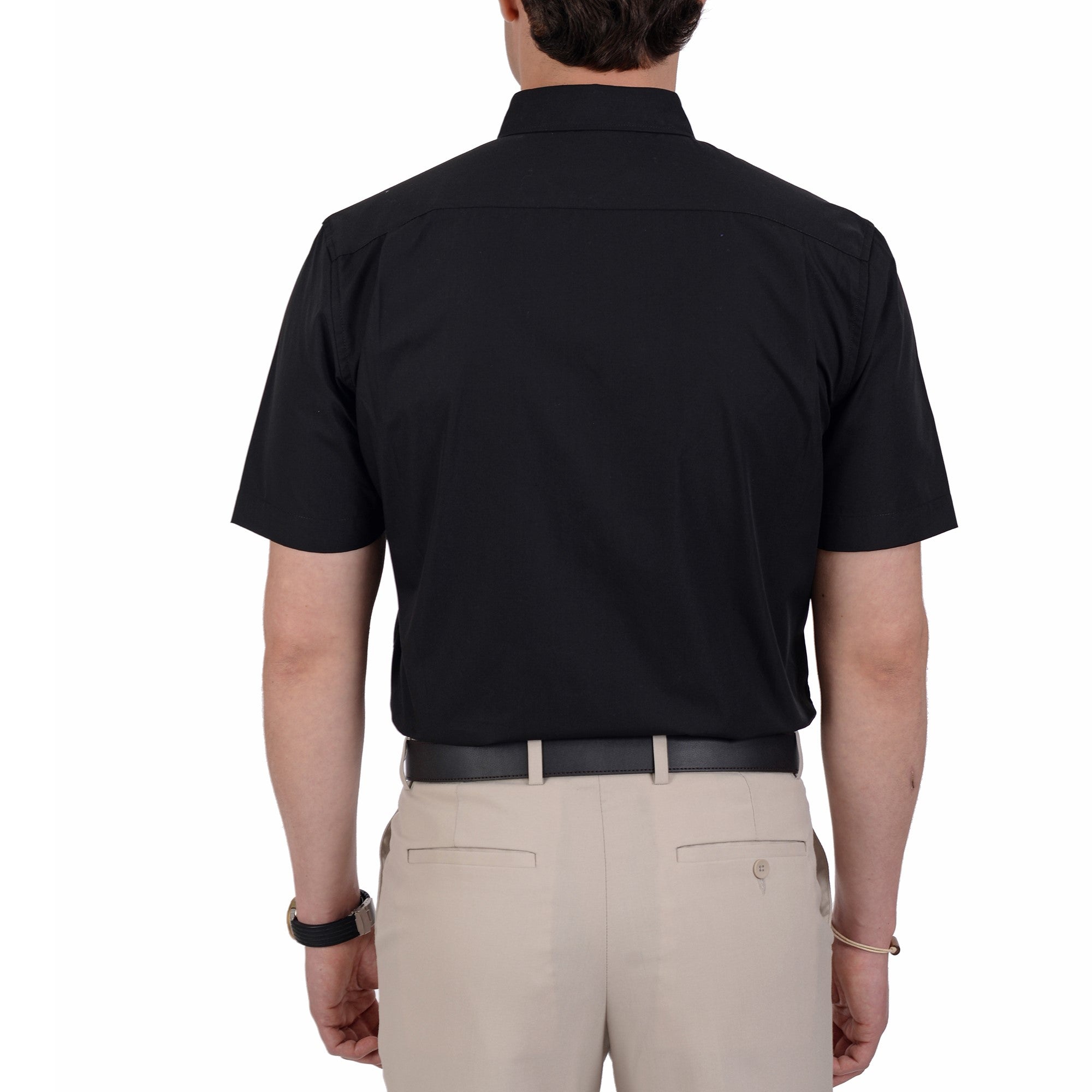 Camisa Casual Yale Manga Corta Lisa Regular Fit 2202