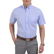 Camisa Casual Yale Manga Corta Lisa Regular Fit 2202