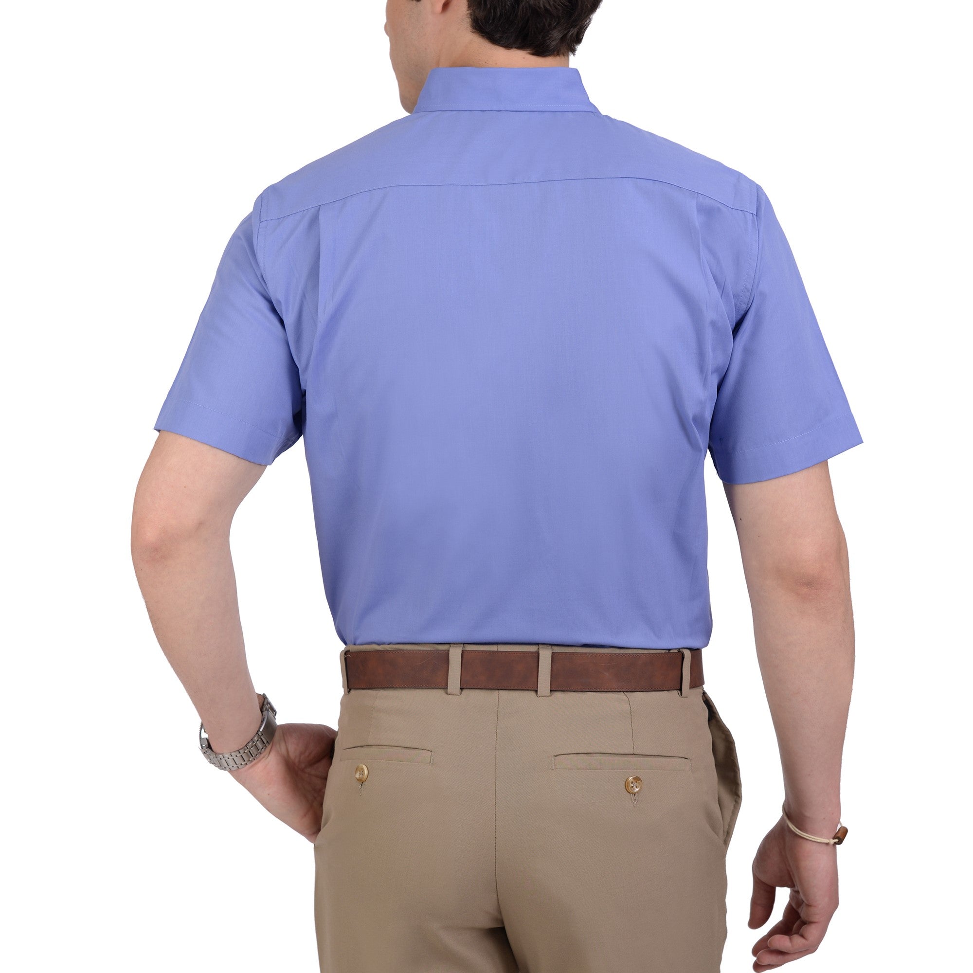 Camisa Casual Yale Manga Corta Lisa Regular Fit 2202