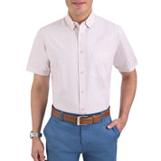 Camisa Yale Manga Corta Regular Fit 2222 Beige