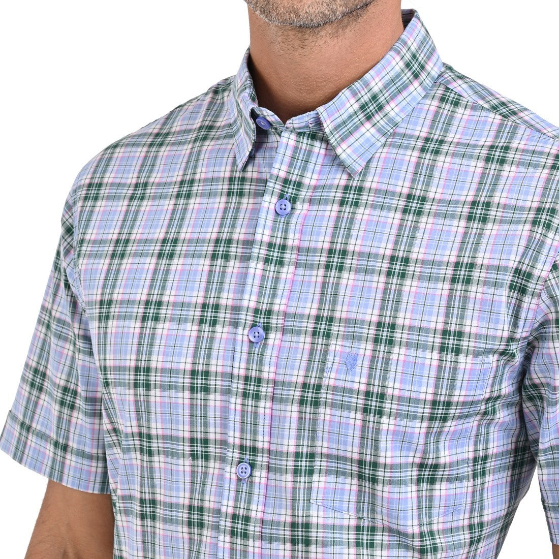 Camisa Yale Manga Corta Regular Fit 2607 Morada