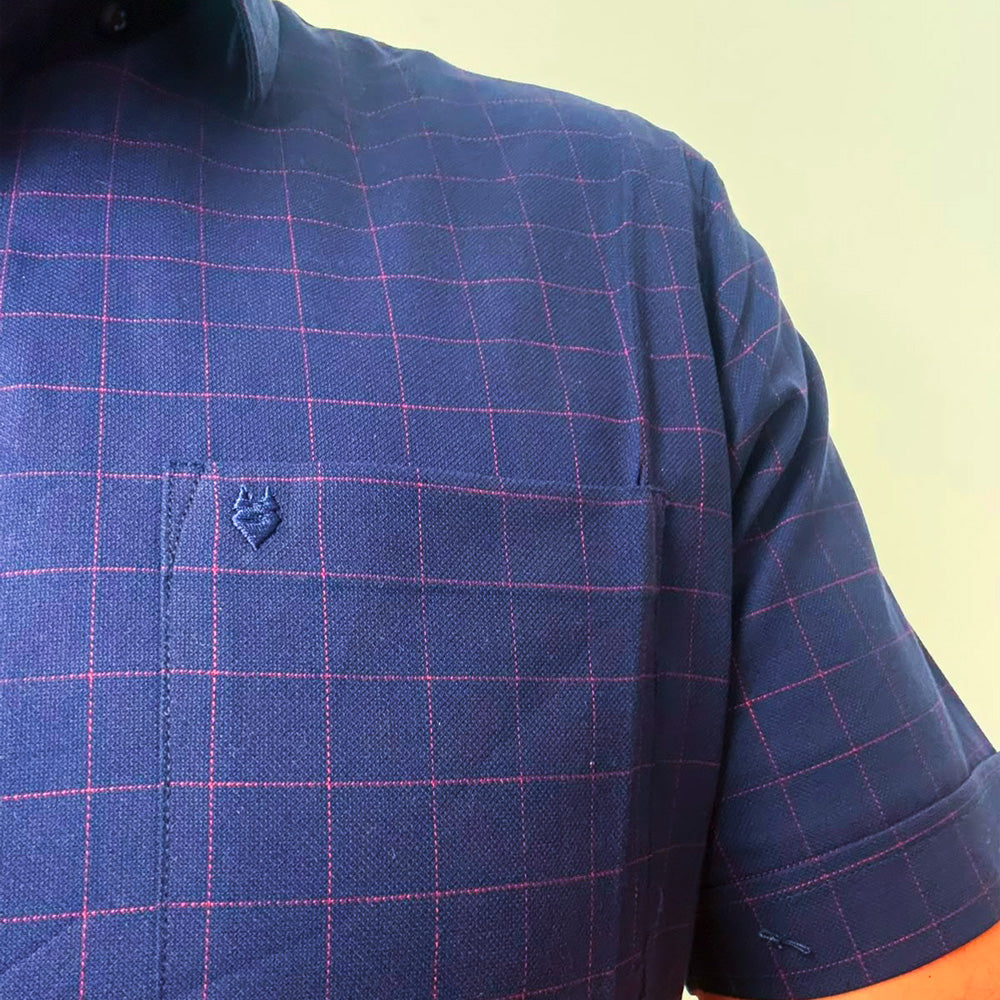 Camisa casual Yale Regular Fit Manga corta 7758 Blanco