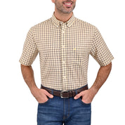 Camisa Yale Manga Corta Regular Fit 2208 Amarilla