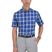 Camisa Yale Manga Corta Regular Fit 2614 Azul Rey