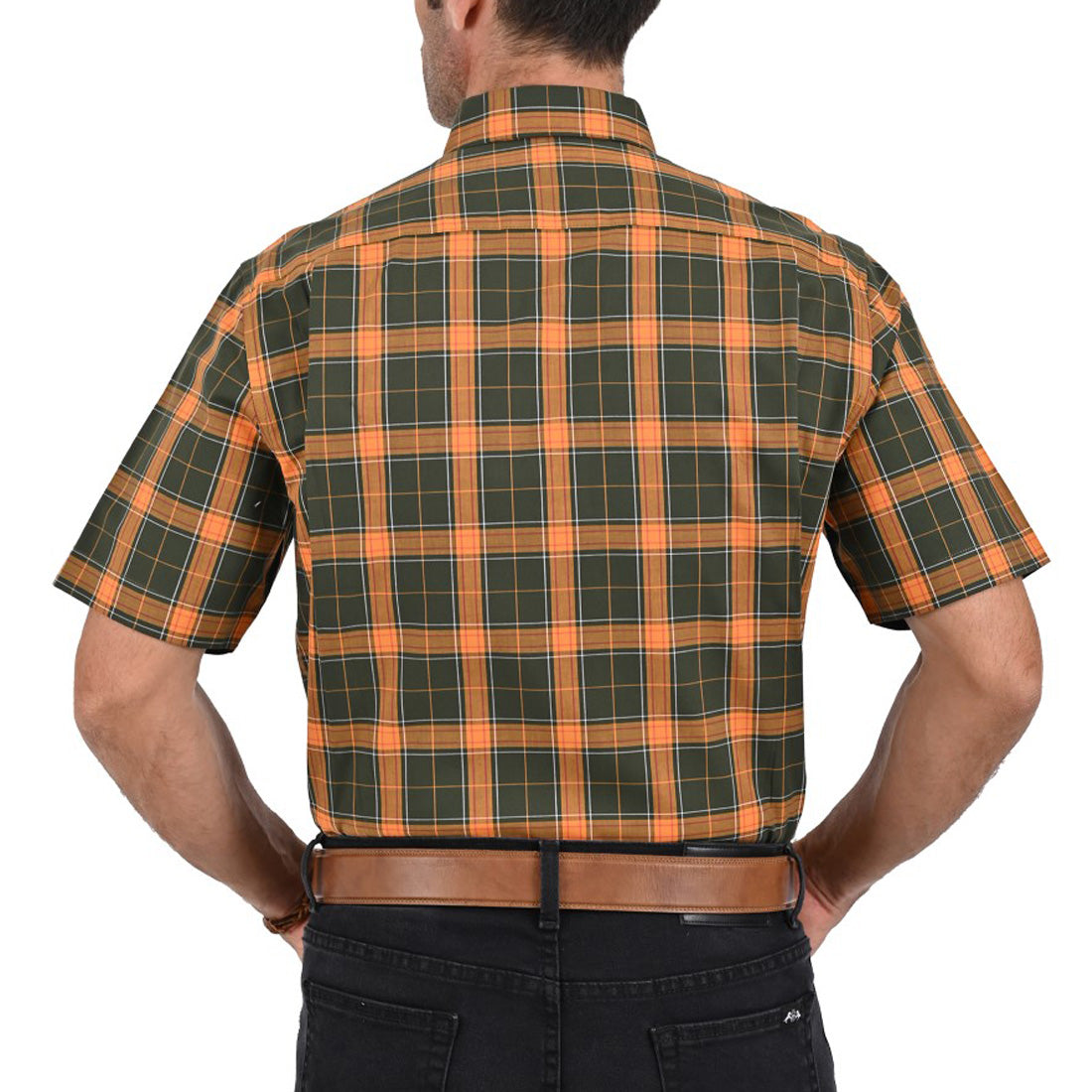 Camisa Yale Manga Corta Regular Fit 2614 Oxido