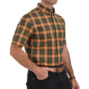 Camisa Yale Manga Corta Regular Fit 2614 Oxido