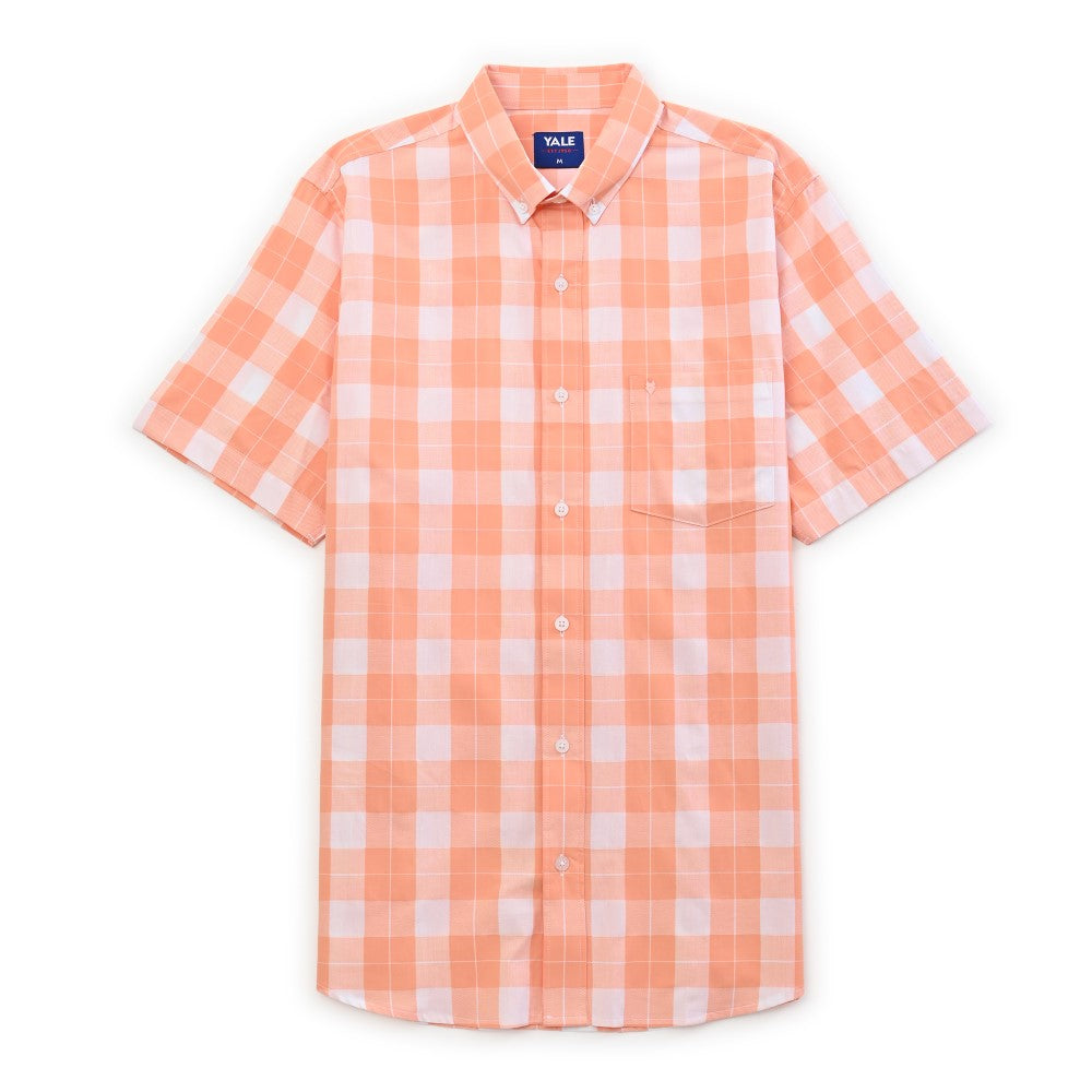 Camisa casual Yale Regular Fit Manga corta 7742 Naranja