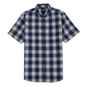 Camisa Yale Para Caballero Manga Corta Regular Fit 8046 Azul Rey