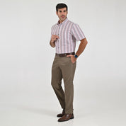 Camisa Yale Para Caballero Manga Corta Regular Fit 8197 Rojo