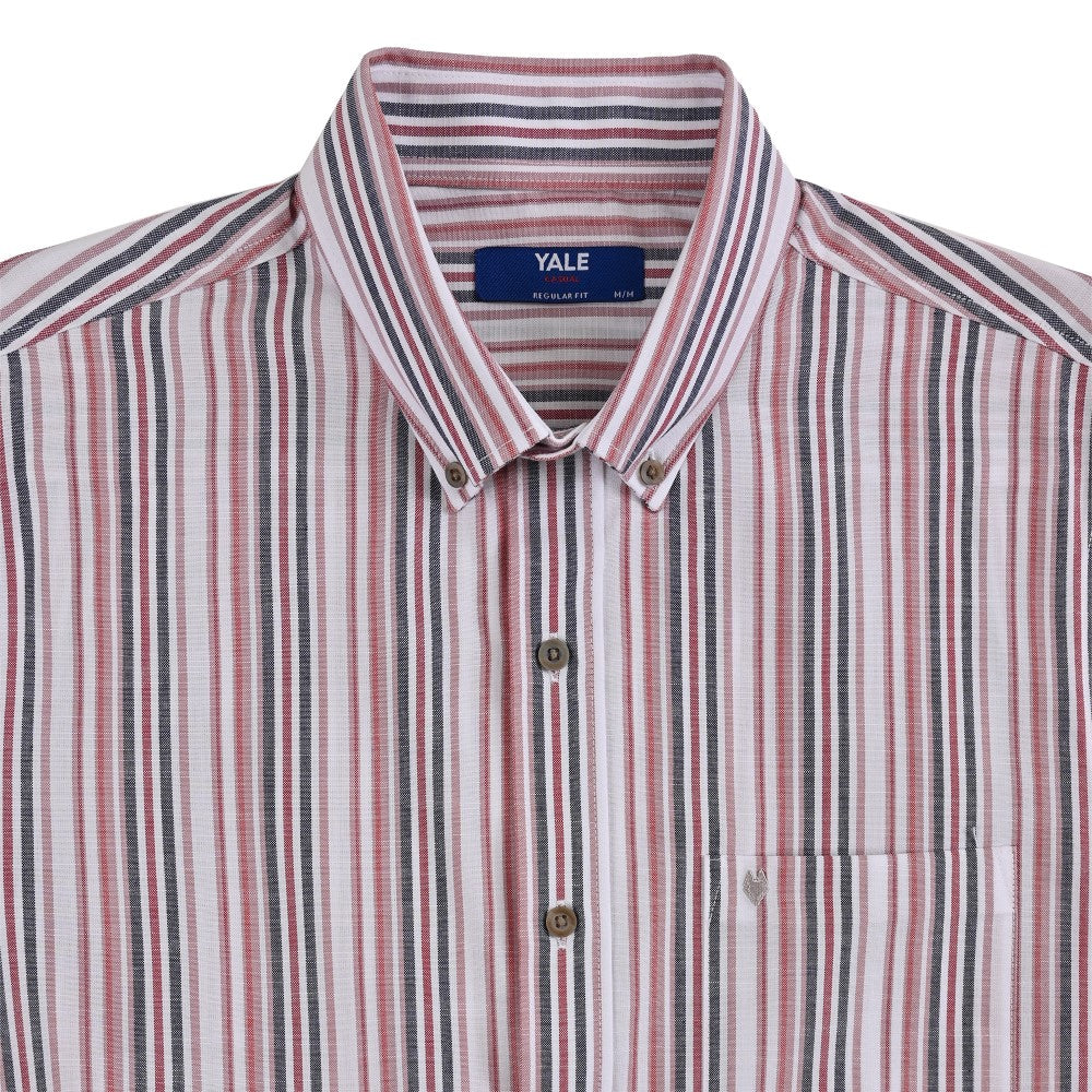 Camisa Yale Para Caballero Manga Corta Regular Fit 8197 Rojo