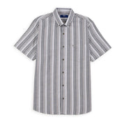 Camisa Yale Para Caballero Manga Corta Regular Fit 8197 Café