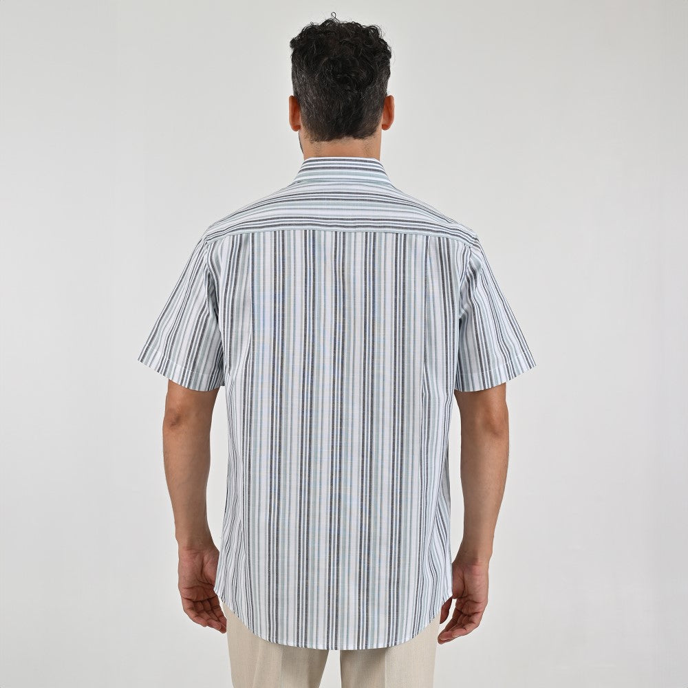 Camisa Yale Para Caballero Manga Corta Regular Fit 8197 Pistache