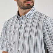 Camisa Yale Para Caballero Manga Corta Regular Fit 8197 Pistache