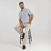 Camisa Yale Para Caballero Manga Corta Regular Fit 8197 Pistache