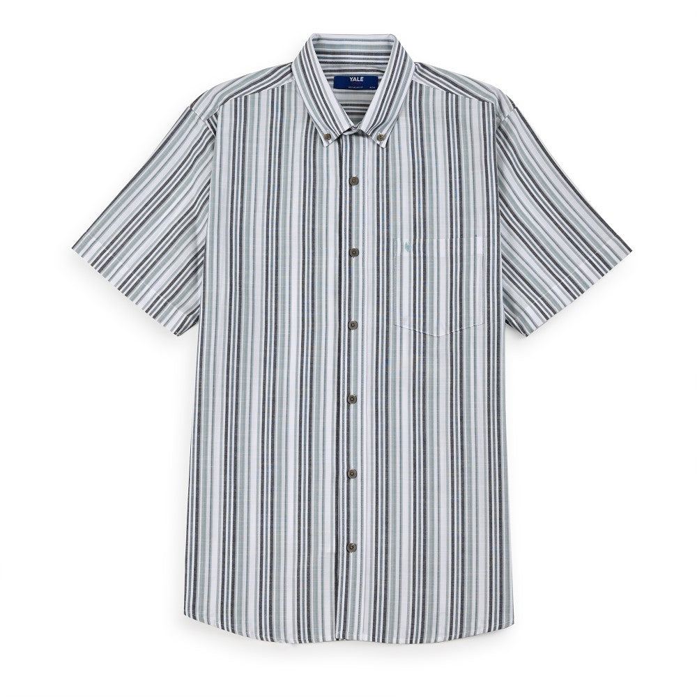 Camisa Yale Para Caballero Manga Corta Regular Fit 8197 Pistache