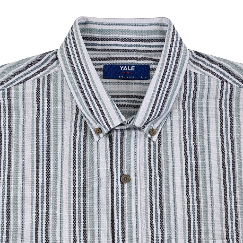 Camisa Yale Para Caballero Manga Corta Regular Fit 8197 Pistache
