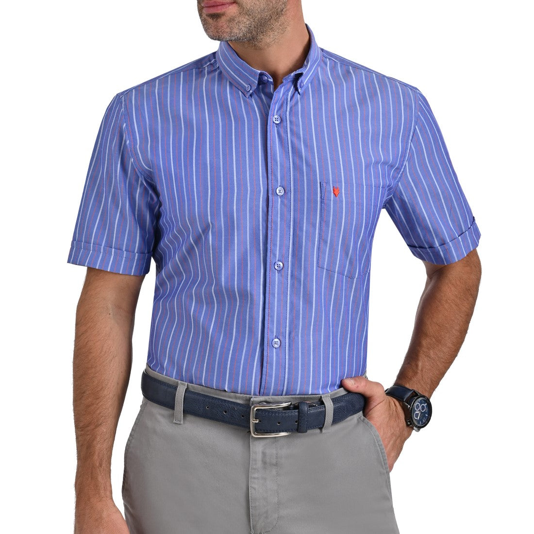 Camisa Yale Manga Corta Slim Fit  2191.