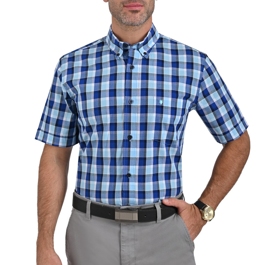 Camisa Yale Manga Corta Slim Fit  2276.