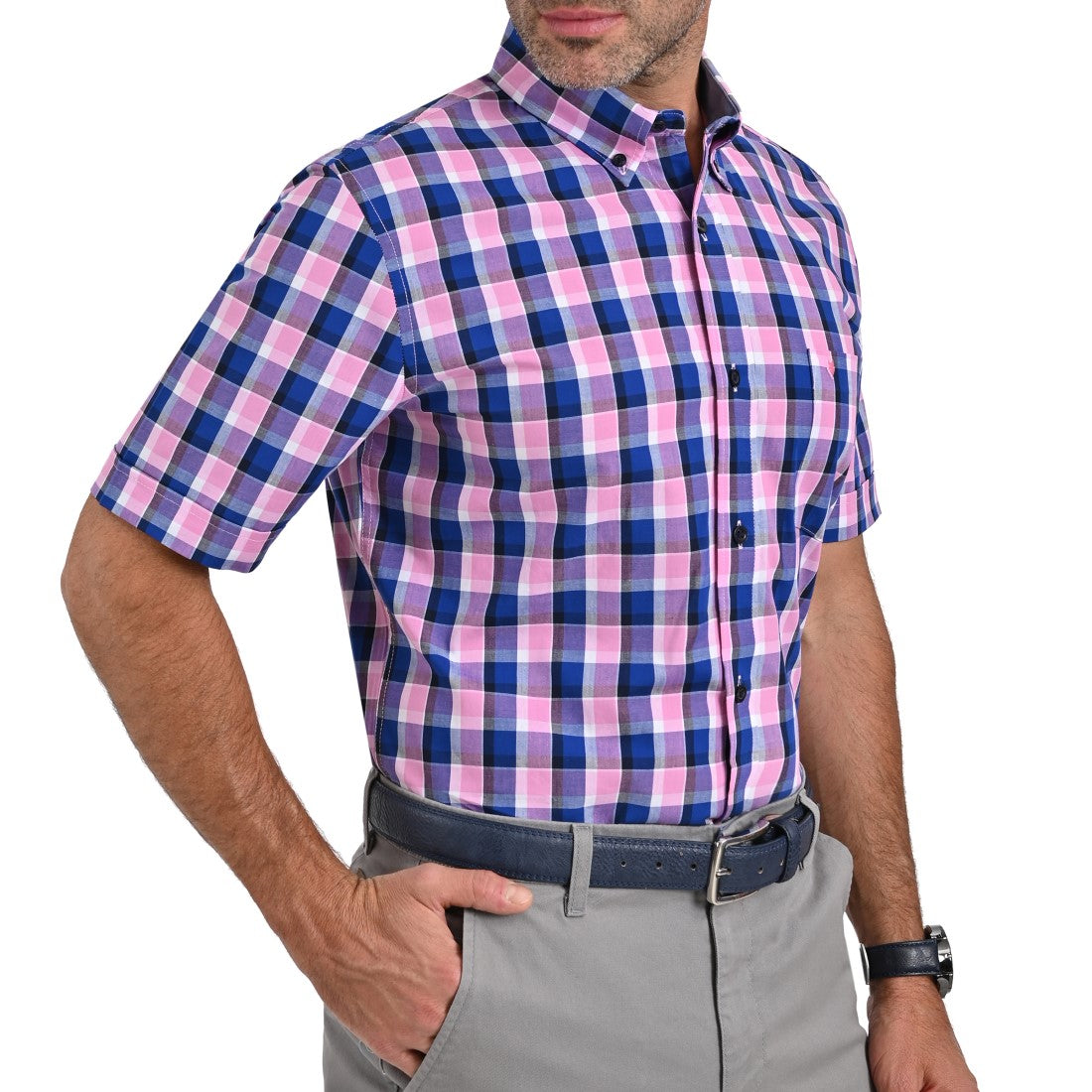 Camisa Yale Manga Corta Slim Fit  2276.