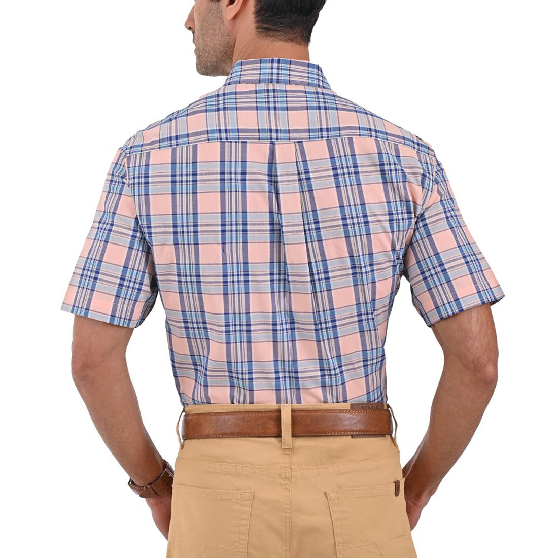Camisa Yale Manga Corta Regular Fit 2568 Coral