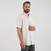 Camisa casual Yale Regular Fit Manga corta 7739 Beige